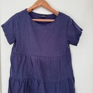 Nursing Queen Blue Ruffle Top